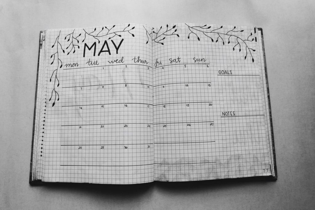 Monthly work planner